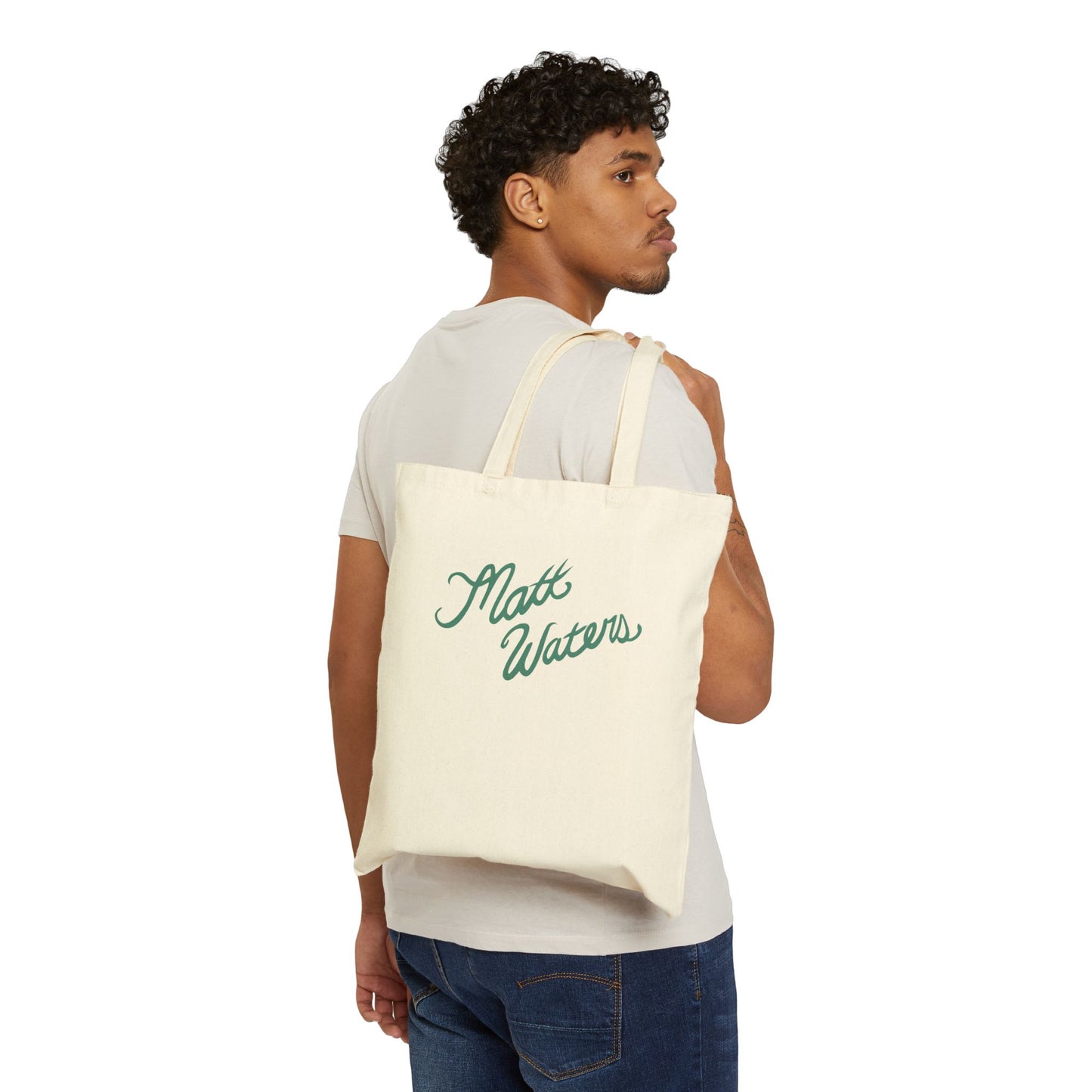 "Matt Waters" Cotton Canvas Tote Bag