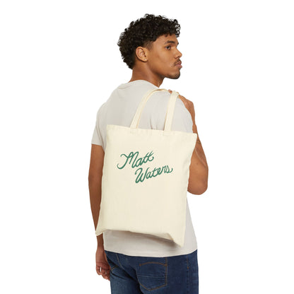 "Matt Waters" Cotton Canvas Tote Bag