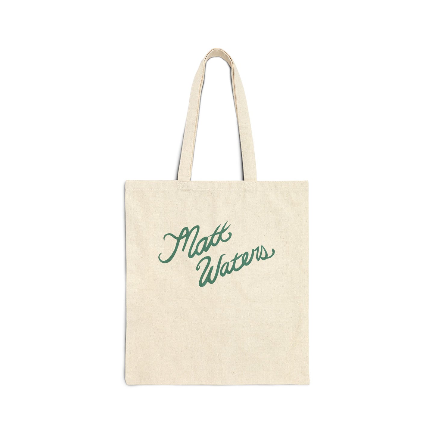 "Matt Waters" Cotton Canvas Tote Bag