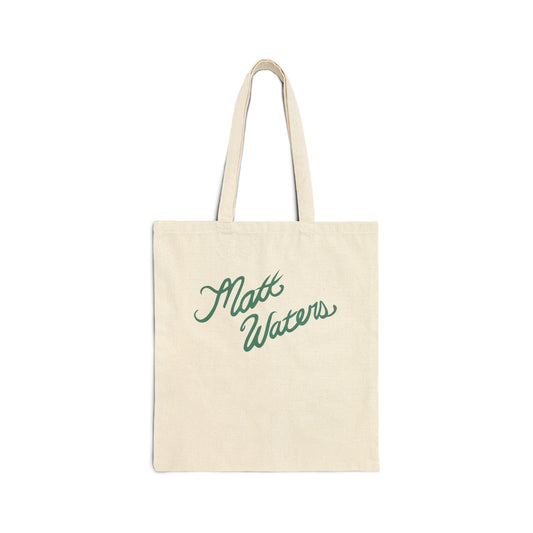 "Matt Waters" Cotton Canvas Tote Bag